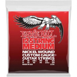 Ernie Ball 2236 Струны для 12-струнной электрогитары Nickel Medium 12