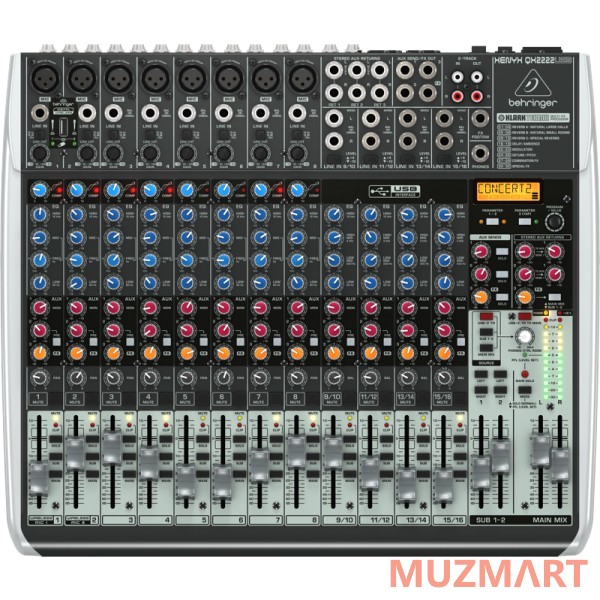 Behringer Xenyx QX2222USB Микшерный пульт концертный