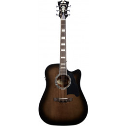 D'Angelico PREMIER BOWERY GREY BLACK Электроакустическая гитара