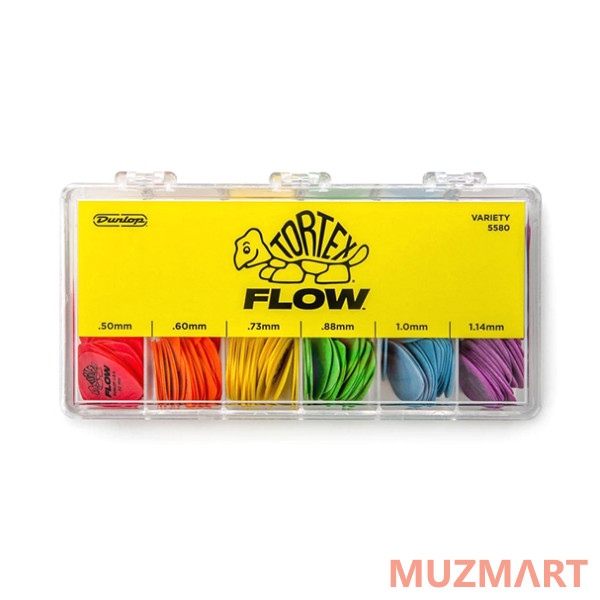 Dunlop 5580 Tortex Flow Коробка медиаторов 216 шт.