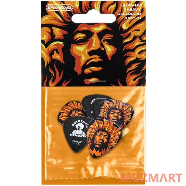 Dunlop JHP14HV Jimi Hendrix Voodoo Fire Набор медиаторов