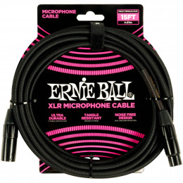 Ernie Ball 6391 Кабель микрофонный, оплетеный, XLR - XLR, 4,57 м