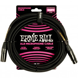 Ernie Ball 6392 Кабель микрофонный, оплетеный, XLR - XLR, 6 м