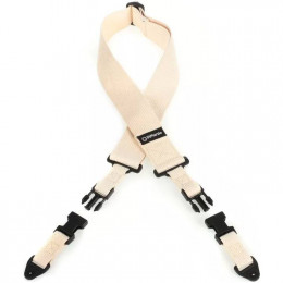 DiMarzio DD2200CN COTTON CLIPLOCK STRAP 2 INCH NATURAL Ремень для электрогитары