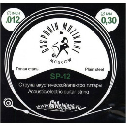 Господин Музыкант SP-12 Одиночная 1-ая струна для акустической и электрогитары