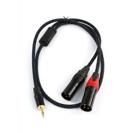 AuraSonics J35Y2XM-1 Аудио Y-кабель jack 3.5 - 2 x XLR, 1м