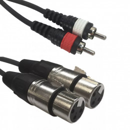 American DJ AC-2XF-2R/1,5 2 XLR female to 2 RCA 1,5m Кабель-переходник