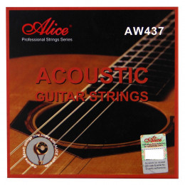 Alice AW437-L Комплект струн для акустической гитары, бронза 90/10, 12-53