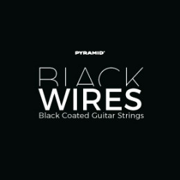 Pyramid 440100 Black Wires Комплект струн для электрогитары, никелированные, с покрытием, 9-42