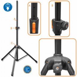 Bespeco PN90XLNO Стойка спикерная пневматическая