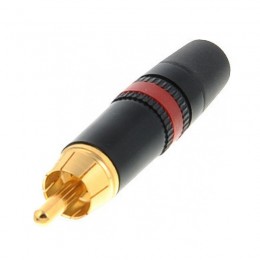 Neutrik NYS373-2 Кабельный разъем RCA, красная полоса, золоченые контакты