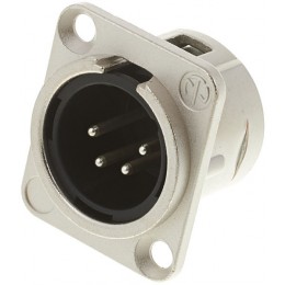 Neutrik NC4MD-L-1 Панельный разъем XLR male 4 контакта
