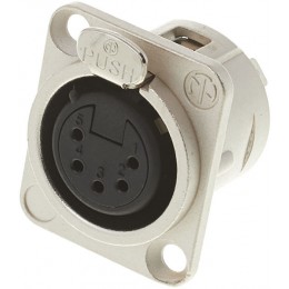Neutrik NC5FD-L-1 Панельный разъем XLR female 5 контактов