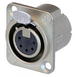 Neutrik NC5FD-LX Панельный разъем XLR female 5 контактов
