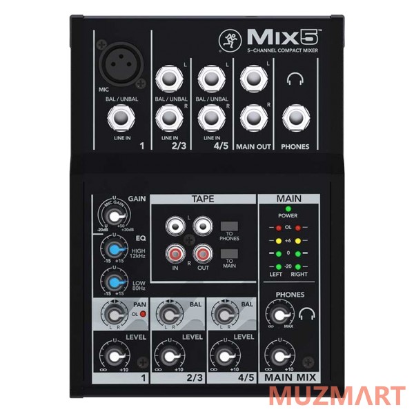 Mackie MIX5 Компактный микшерный пульт