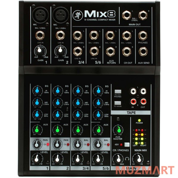 Mackie MIX8 Компактный микшер 8-канальный