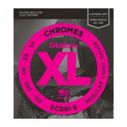 D'Addario ECB81-5 Струны для 5-ти струнной бас гитары , Light, 45-132