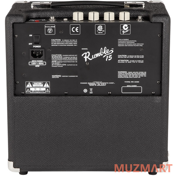 Fender RUMBLE 15 COMBO (V3) Басовый комбоусилитель