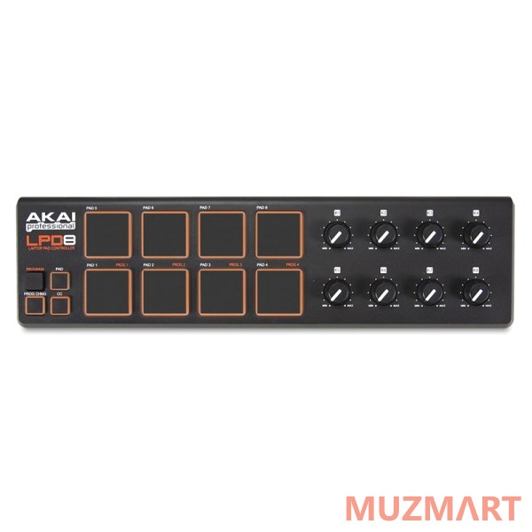 Akai Pro LPD8 Портативный USB/MIDI-контроллер