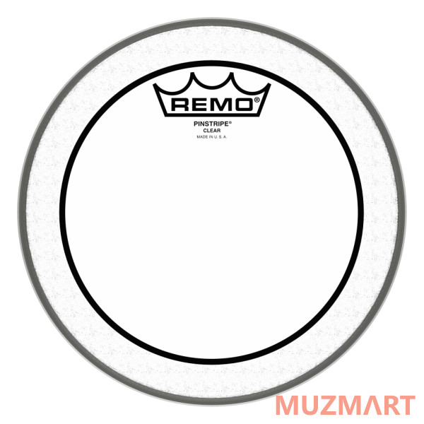 Remo PS-0308-00 Batter, Pinstripe, Clear, 8" Пластик для барабана, прозрачный, двойной