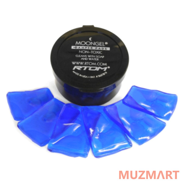 Ahead RTOM MOONGEL Dampers CLEAR 6 Pcs Демпферные гелевые пластинки для барабанов