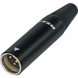 Neutrik RT3MC-B Кабельный разъем mini XLR male 3 контакта