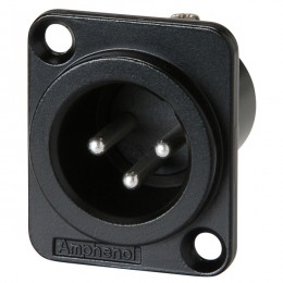 Amphenol AC3MMDZB BULK Панельный разъем XLR, 3 контакта