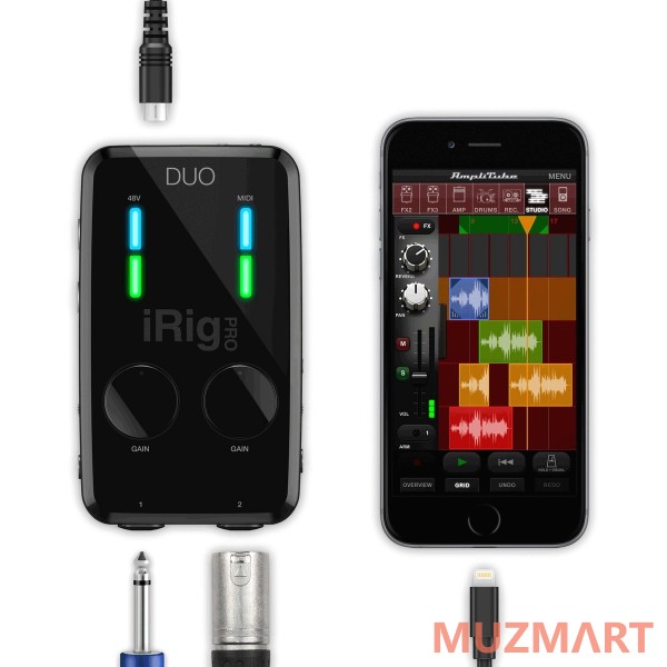 IK Multimedia iRig Pro DUO Компактный аудио/midi интерфейс