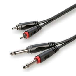 Roxtone RACC150/1 Аудио-кабель 2 x RCA - 2 x 6,3 mono Jack, 1 м