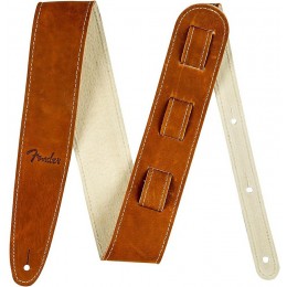Fender BALL GLOVE LEATHER STRAP, BROWN Ремень для гитары/бас-гитары